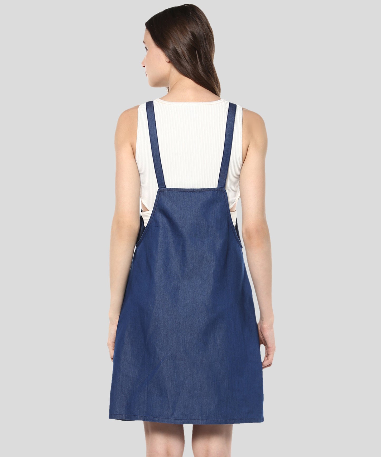 Women's Denim Dungaree Dress