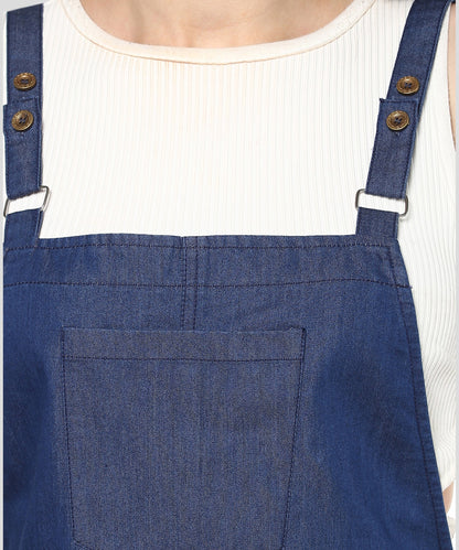 Women's Denim Dungaree Dress