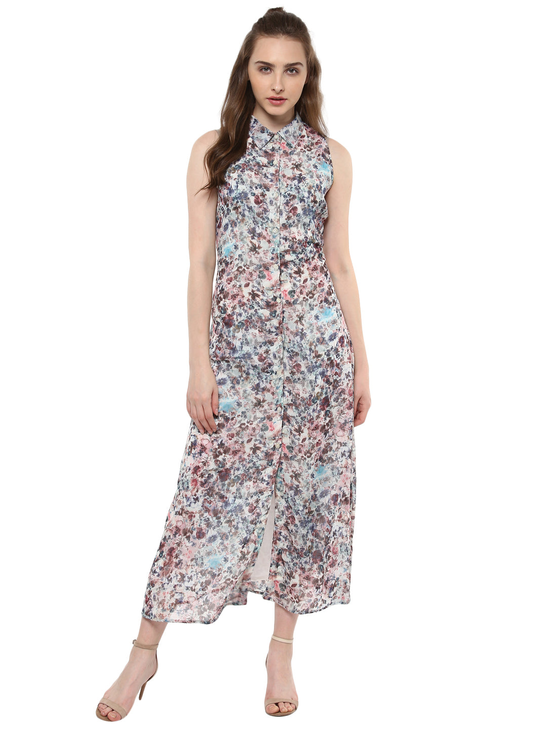 Women's Printed Floral Maxi Dress