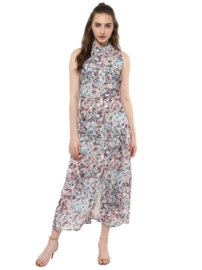 Women's Printed Floral Maxi Dress