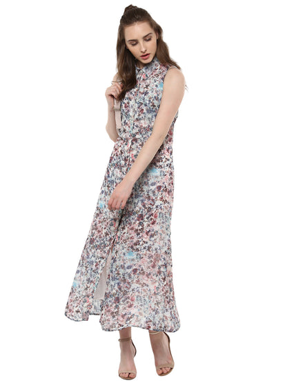 Women's Printed Floral Maxi Dress