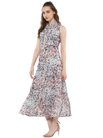 Women's Printed Floral Maxi Dress