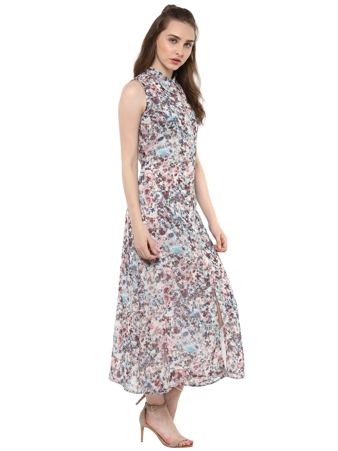 Women's Printed Floral Maxi Dress
