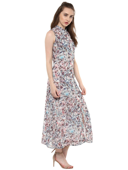 Women's Printed Floral Maxi Dress