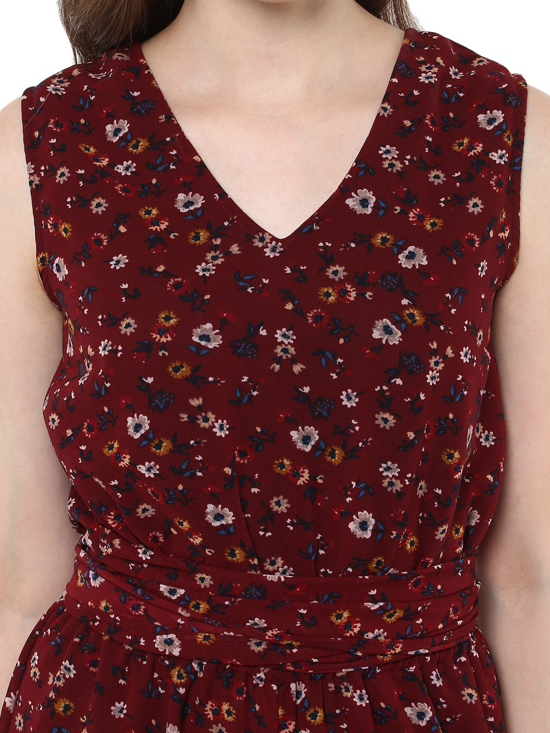 Women's Printed Asymmetric Hemline Jumpsuit