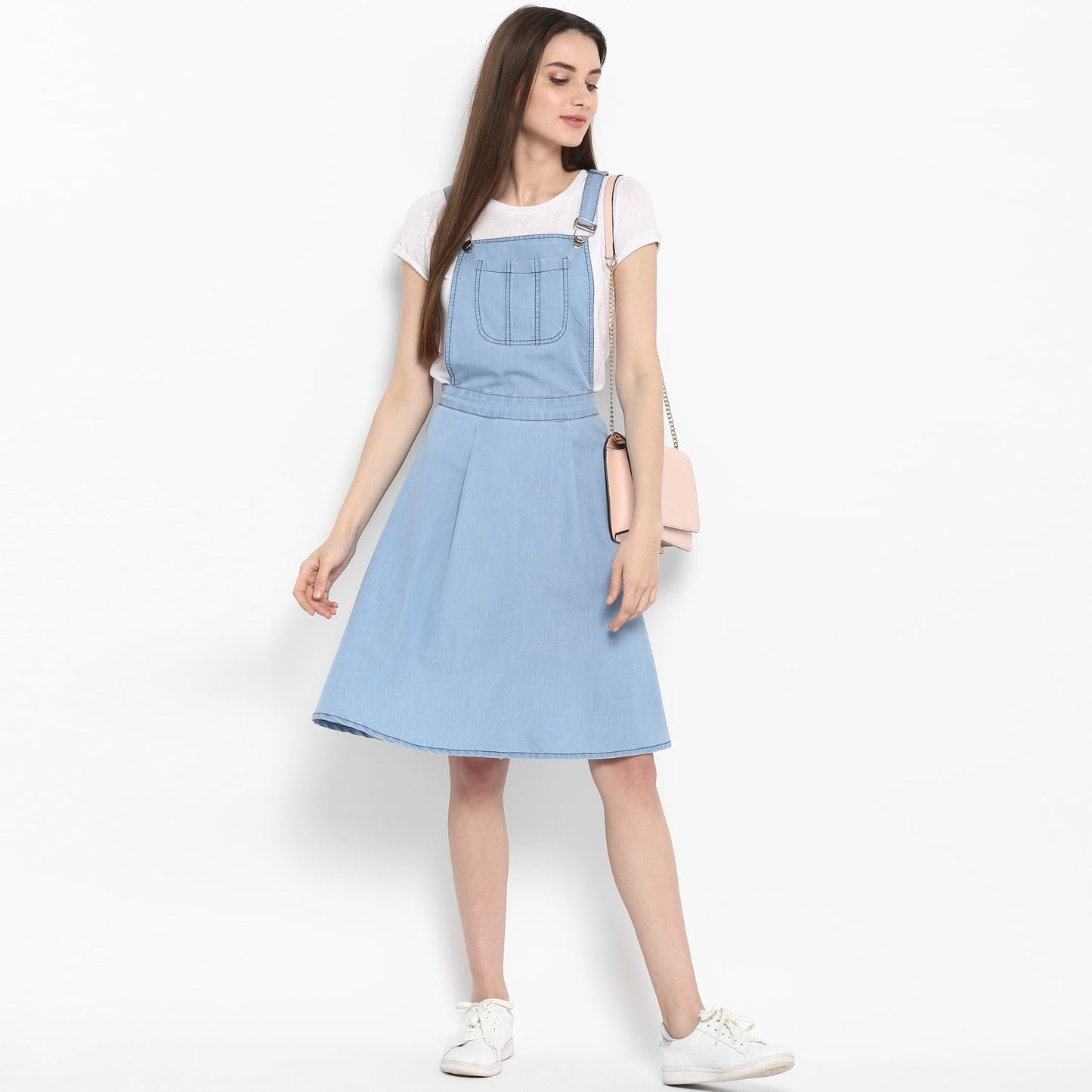 Women's Denim Dungaree Skirt Dress (without inner)
