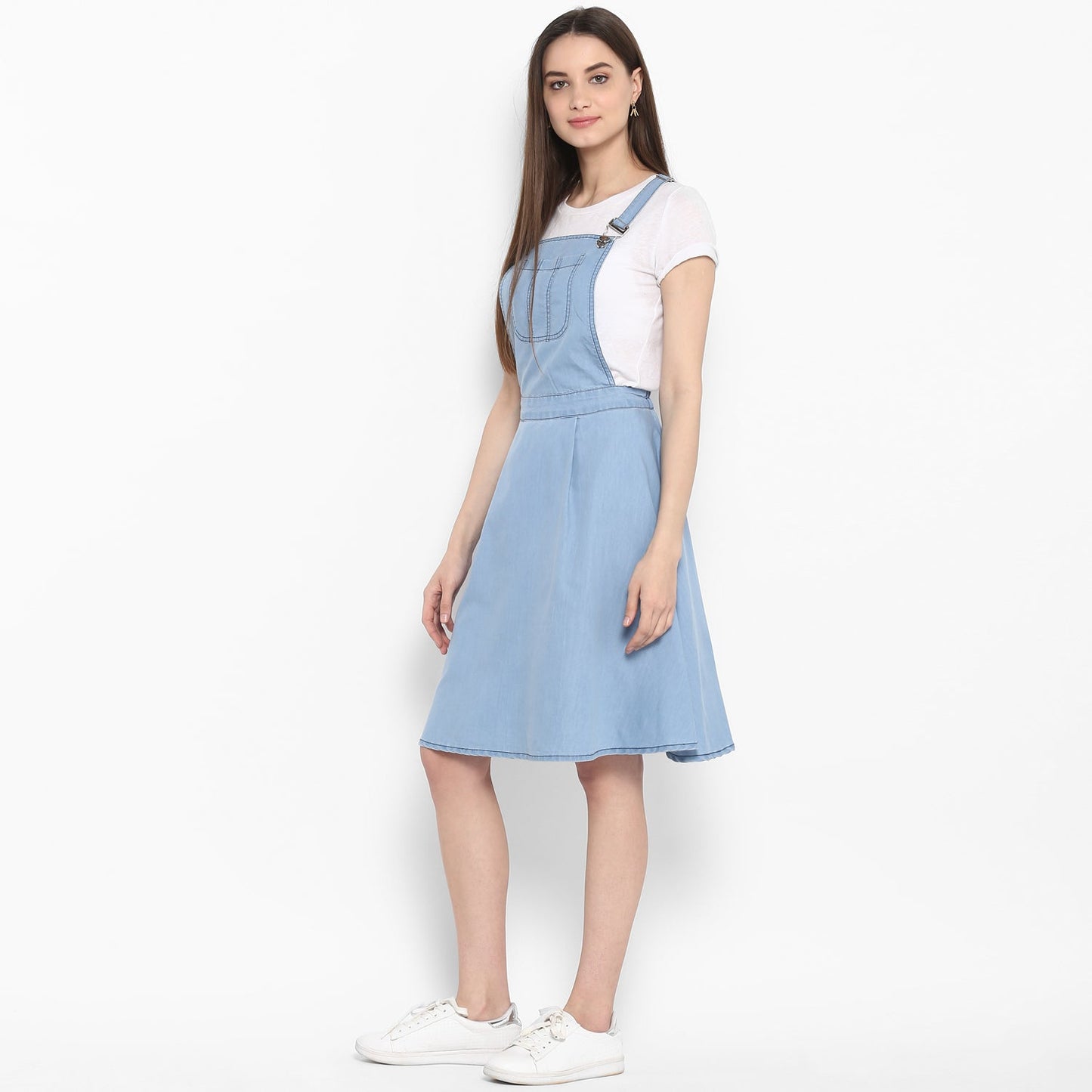 Women's Denim Dungaree Skirt Dress (without inner)