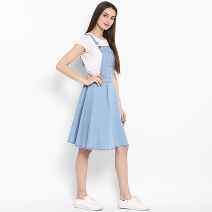 Women's Denim Dungaree Skirt Dress (without inner)