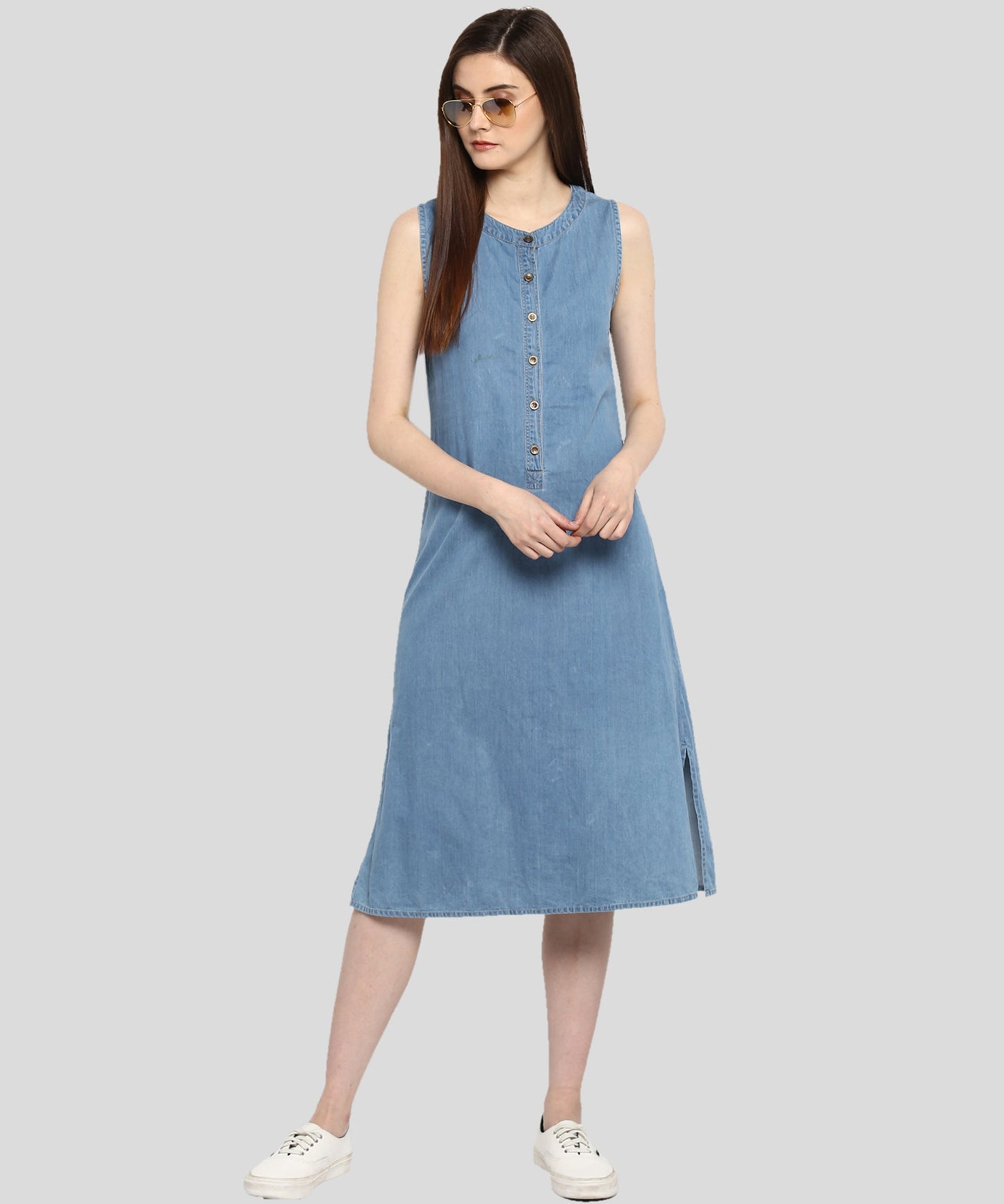 Women's Denim Mid Length dress