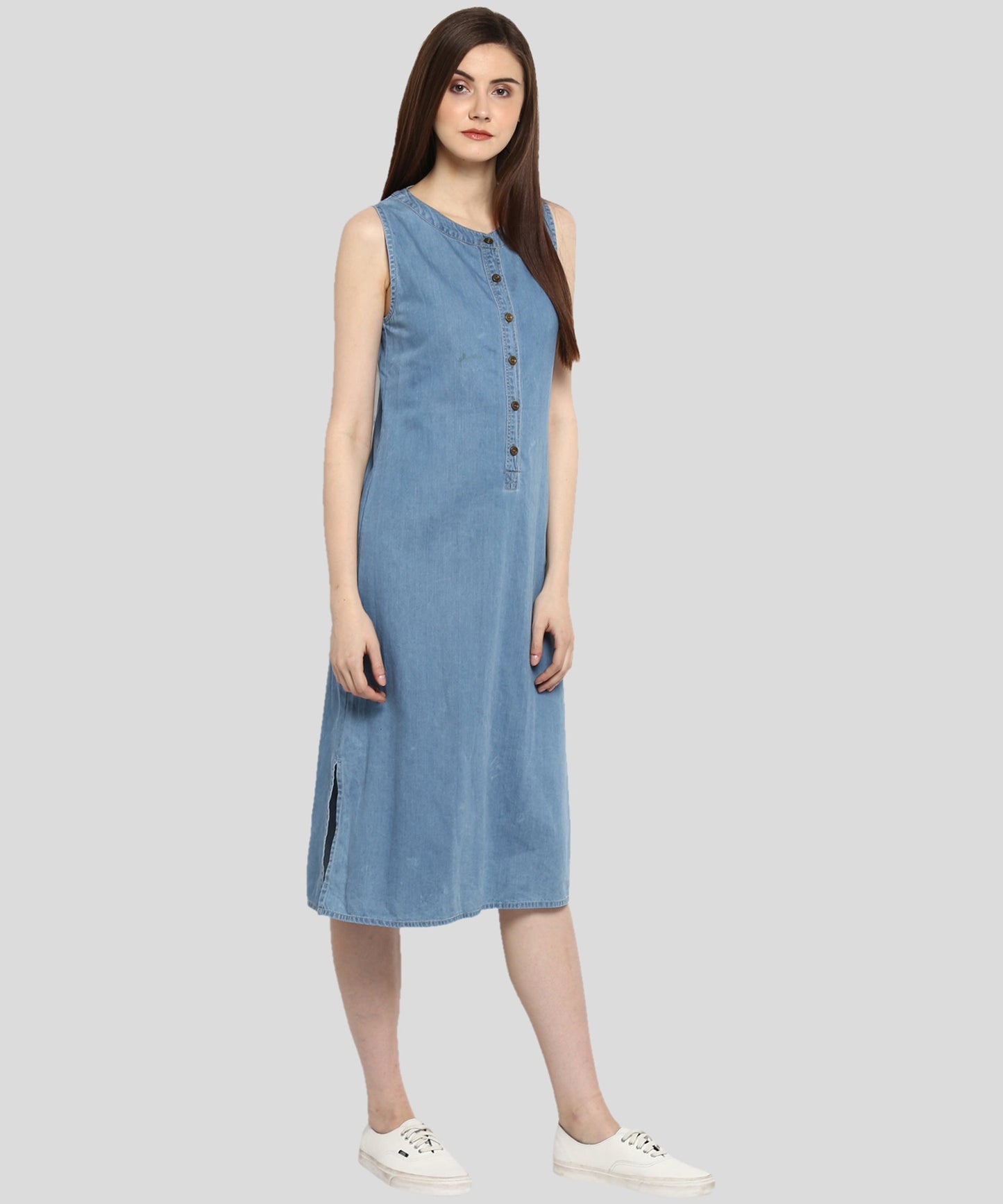 Women's Denim Mid Length dress