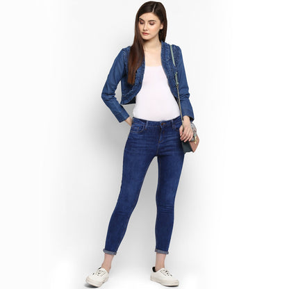 Women's Denim Frill detail Shrug