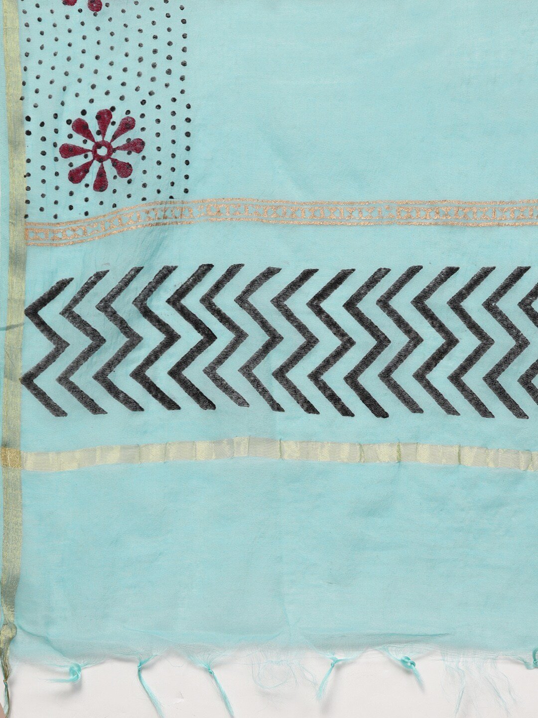Women's  Block Printed Dupatta