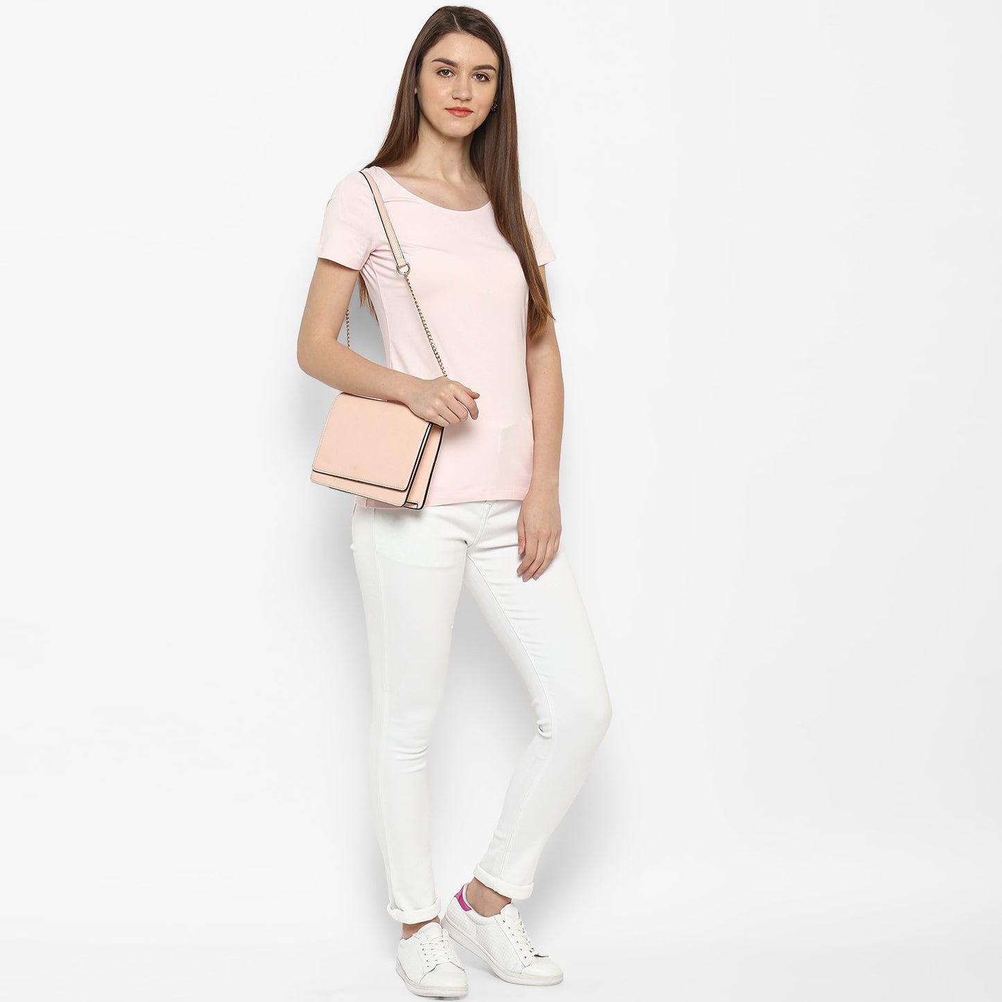Women's Lycra Denim White Jeans