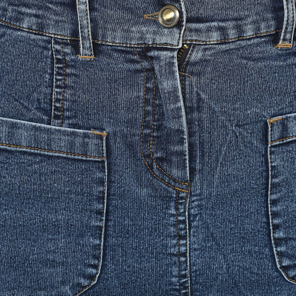 Women's Denim Two Pocket Style Skirt