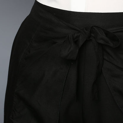 Women's Rayon Black Skirt Pants