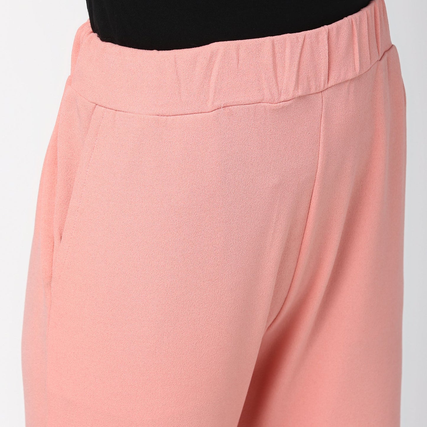 Women's Pink elasticated waistband and hemline stylised Pants