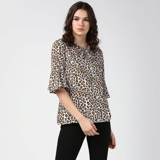 Women's Animal Print Top