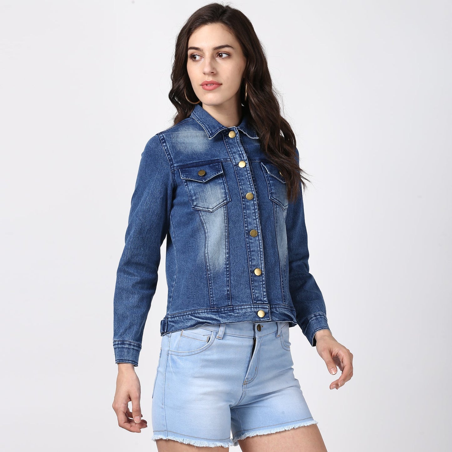 Women's Hand Painted Denim Jacket -Pop