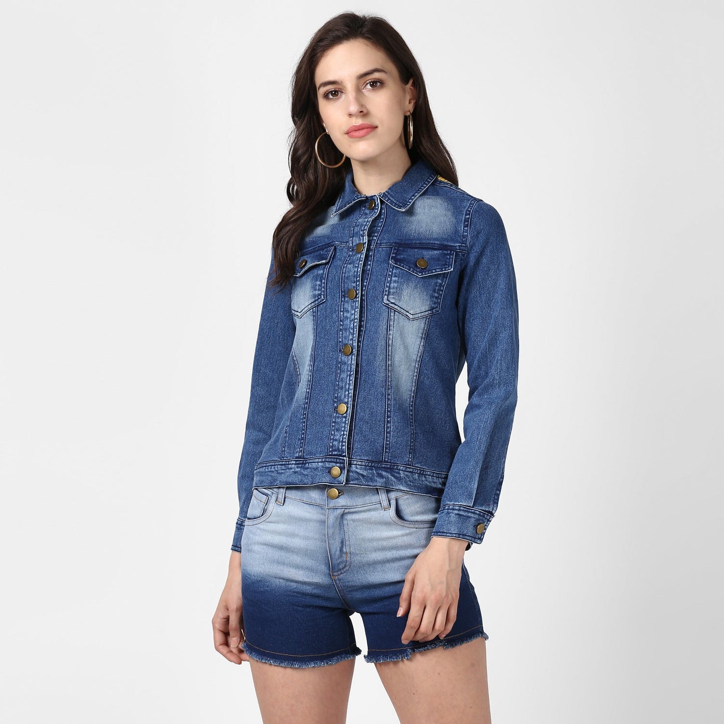 Women's Hand Painted Denim Jacket -Future