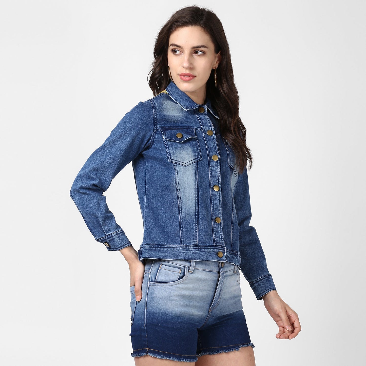 Women's Hand Painted Denim Jacket -Future