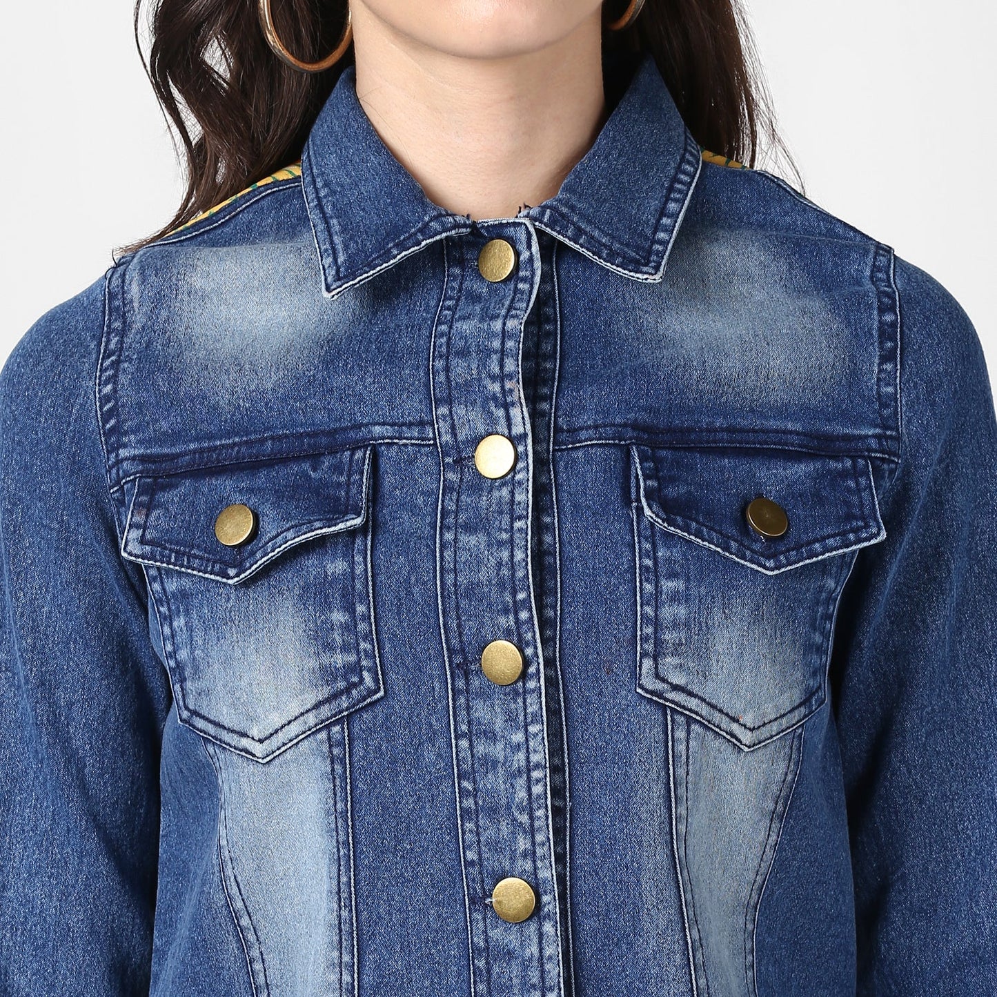 Women's Hand Painted Denim Jacket -Future