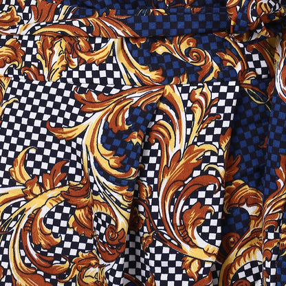 Women's Polyester Printed Jumpsuit with Cold shoulder