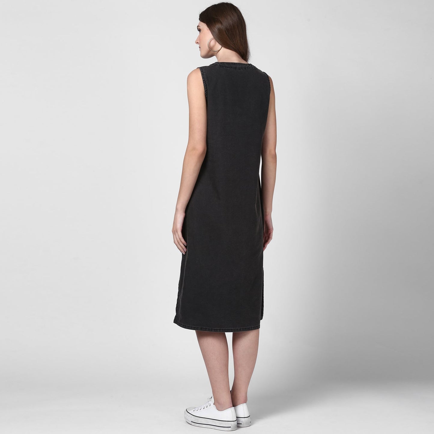 Women's Black Denim Dress
