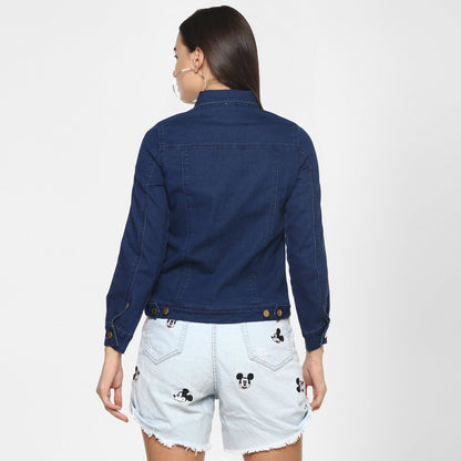 Women's Navy Blue Jacket with Red Tape