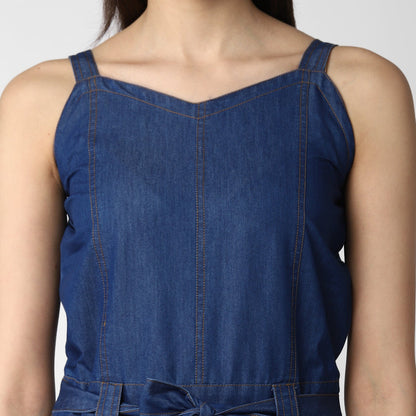 Women's Denim Strap Style Jumpsuit