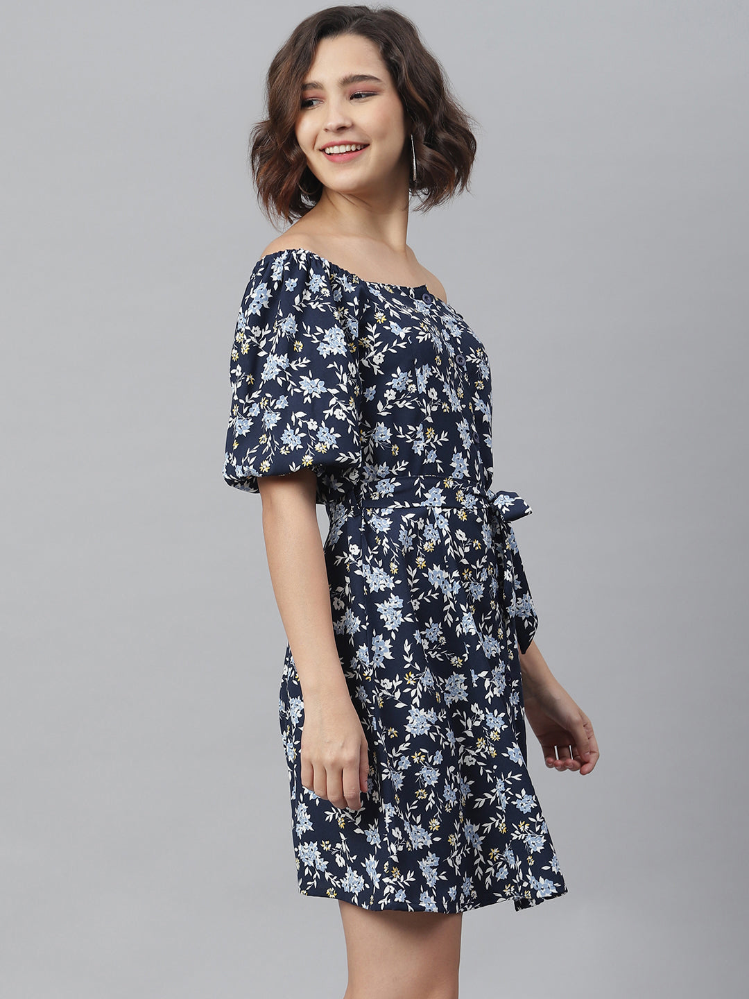 Women's Green Printed Maxi Dress