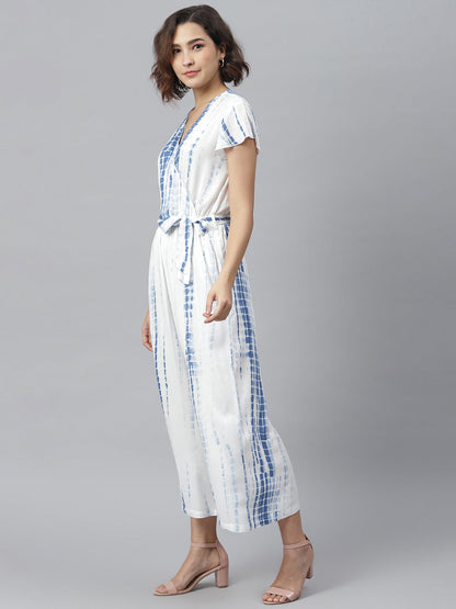 Women's Rayon Tie & Dye printed Jumpsuit