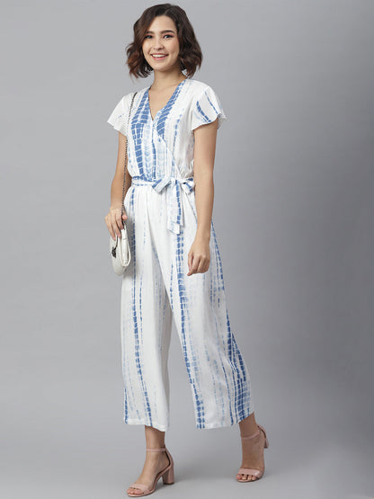 Women's Rayon Tie & Dye printed Jumpsuit
