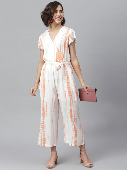 Women's Rayon Tie & Dye printed Jumpsuit