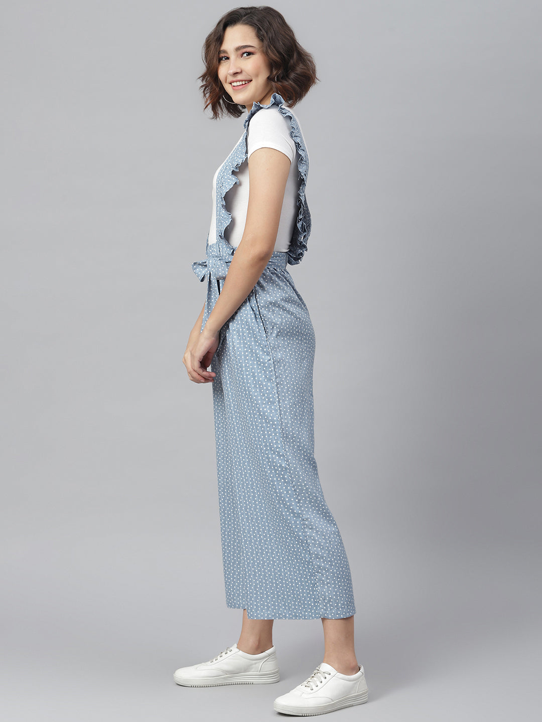 Women's Blue Pinafore Trousers (T -shirt not included)