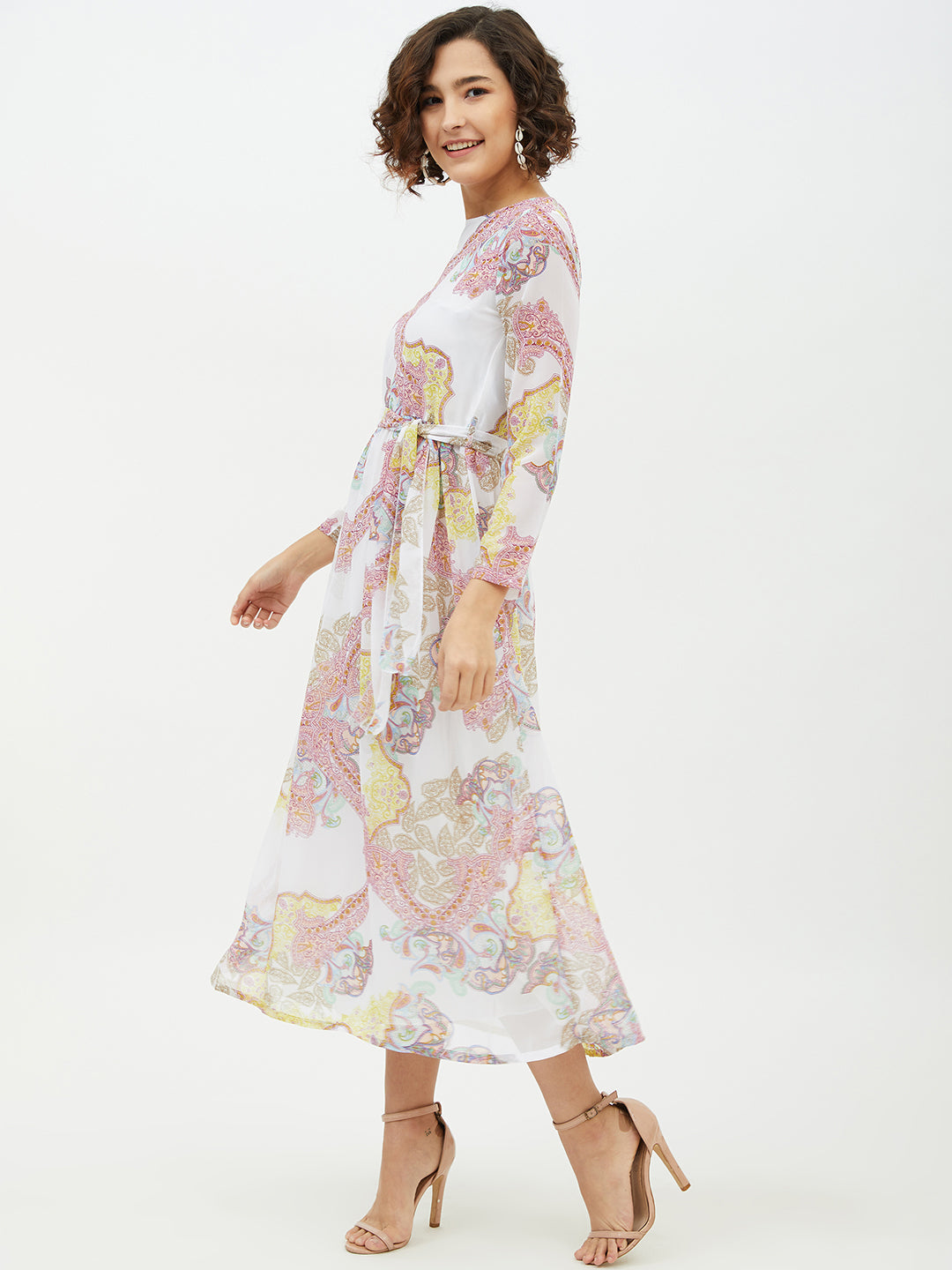 Women's Multi coloured Printed Long dress