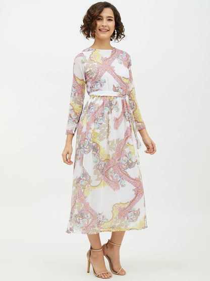 Women's Multi coloured Printed Long dress