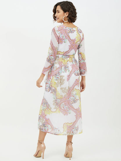 Women's Multi coloured Printed Long dress