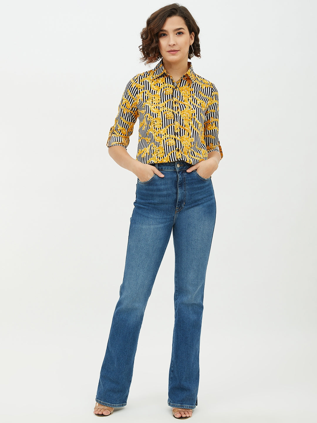 Women's Stripe Printed Shirt
