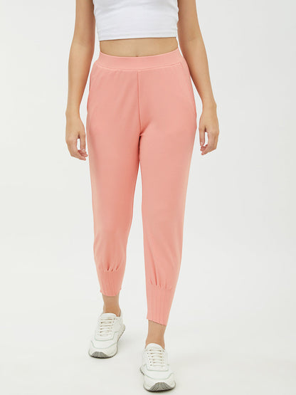 Women's Pink Jogger Style Trousers