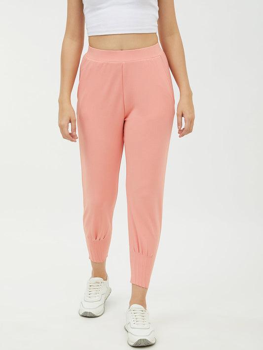 Women's Pink Jogger Style Trousers
