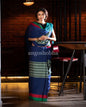 Women's Blue Handloom Cotton Saree