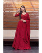 Women's Red Thread Work Lehenga Choli