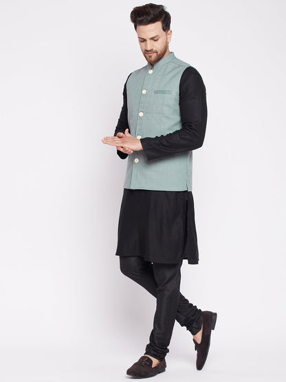 Men's Nehru Jacket with welt pocket