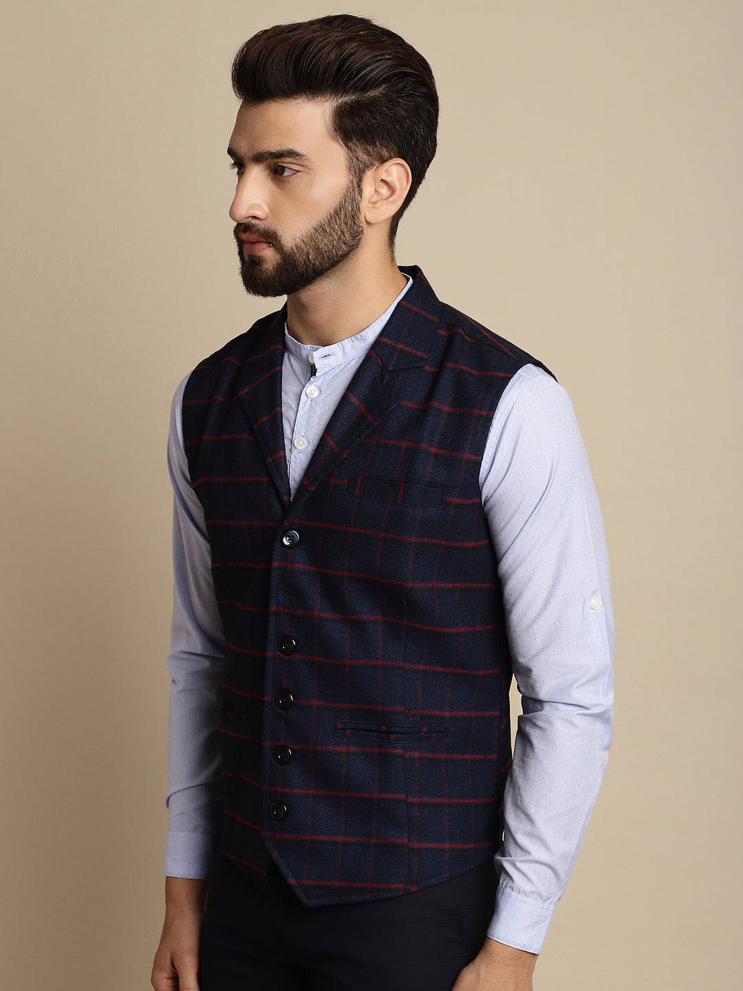 Men's Waistcoat With Notched Lapel