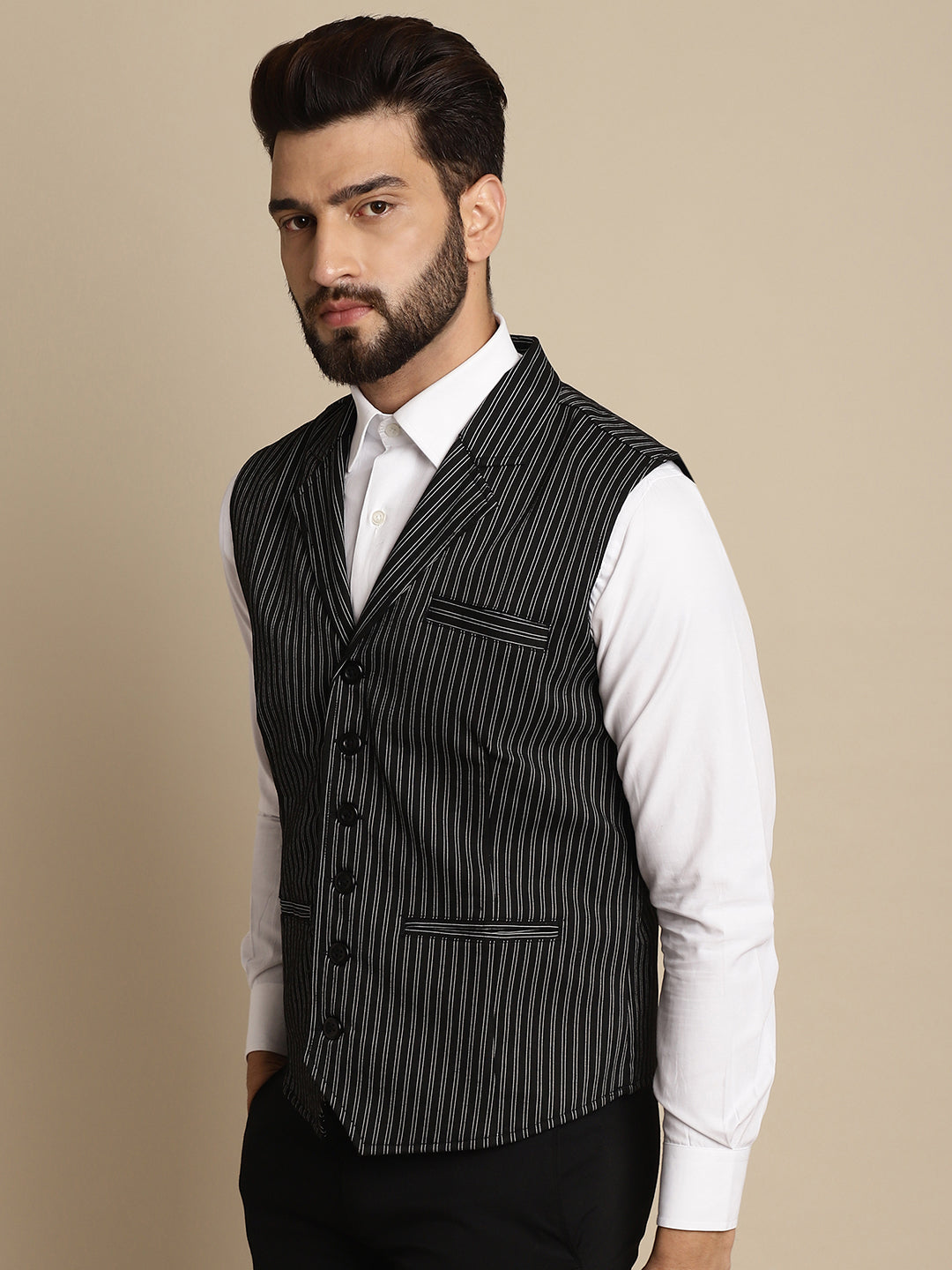 Men's Waistcoat With Notched Lapel