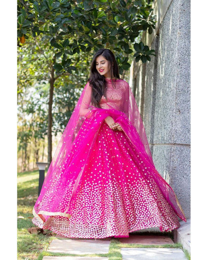 Women's Rani Pink Lehenga