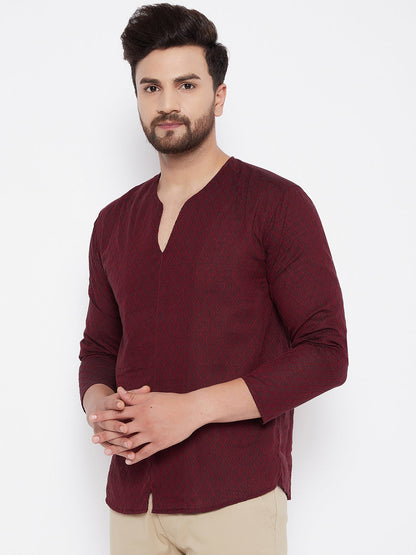 Men's Solid Cotton Kurta