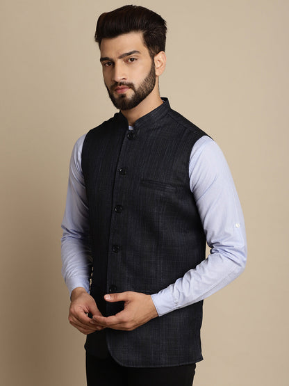 Men's Mandarin Collar Waistcoat