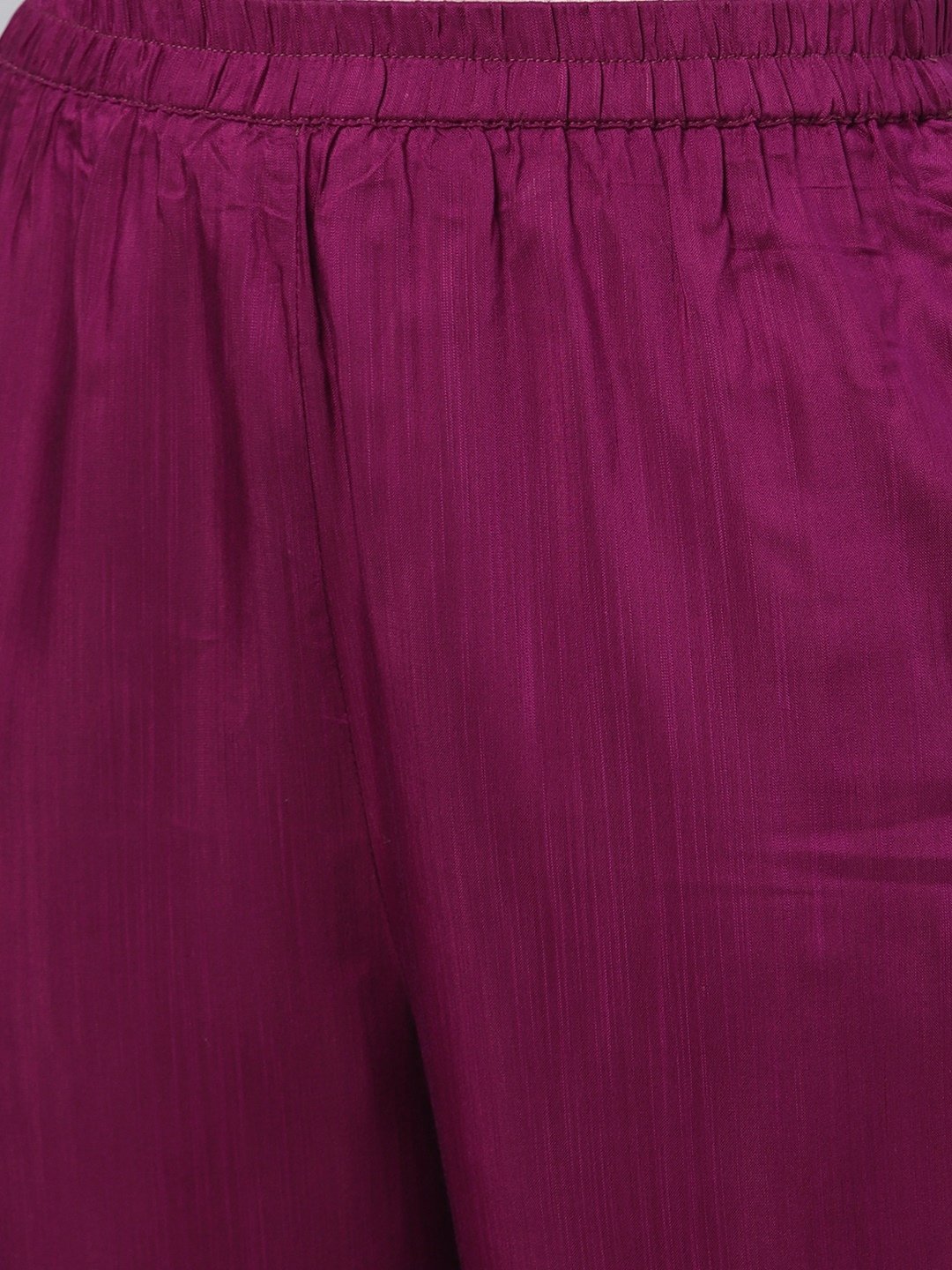 Women Purple Silk Kurta with Pant & Dupatta Set by Myshka (