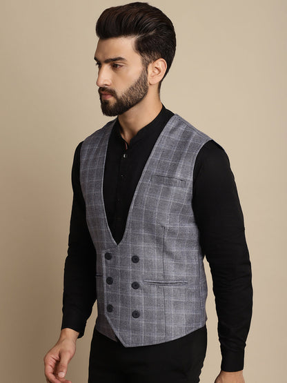 Men's Double Breast Waist Coat